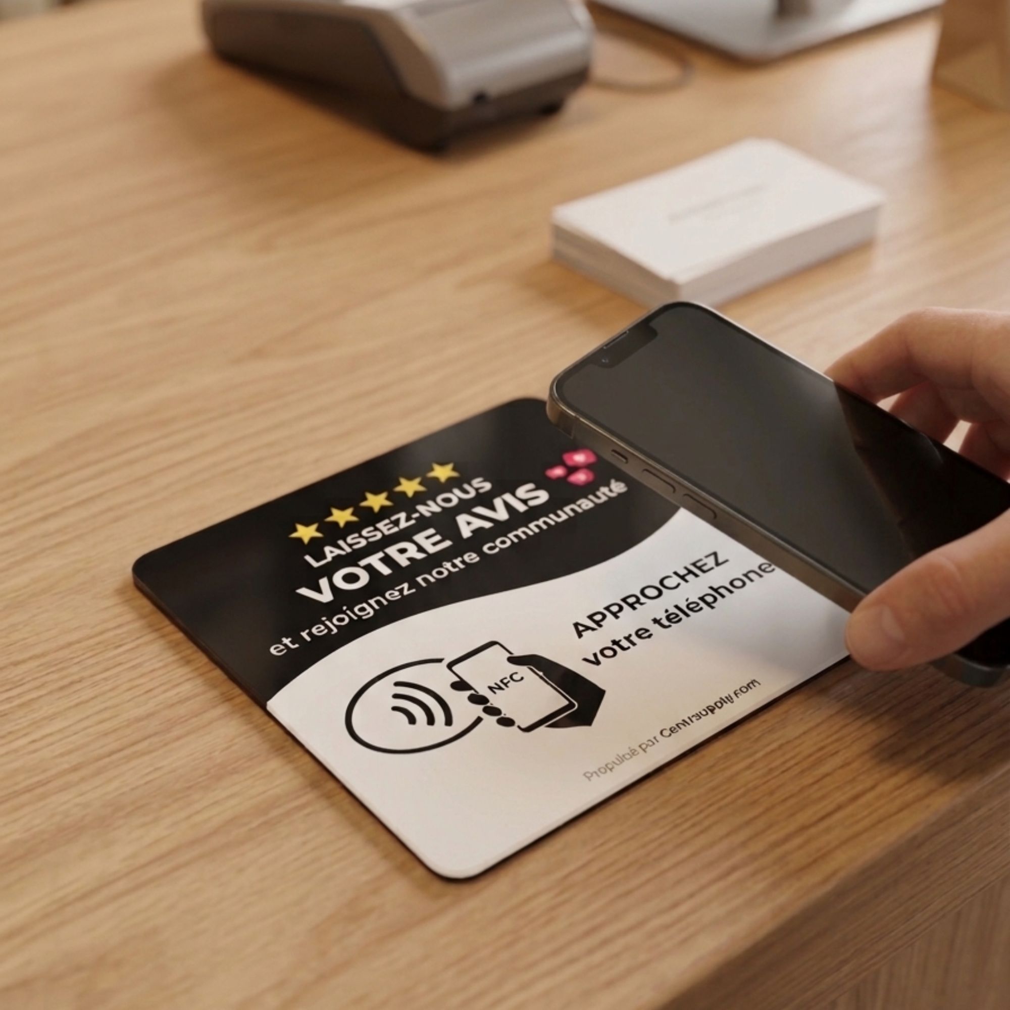Photo de la plaque NFC Centr Supply